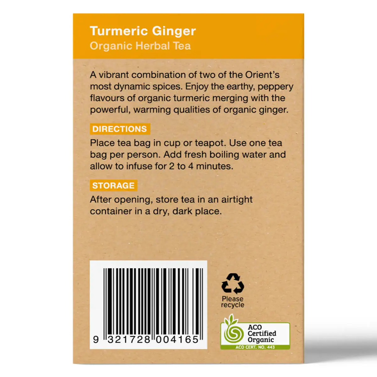 Thumbnail Planet Organic Turmeric Ginger 25 Tea Bags