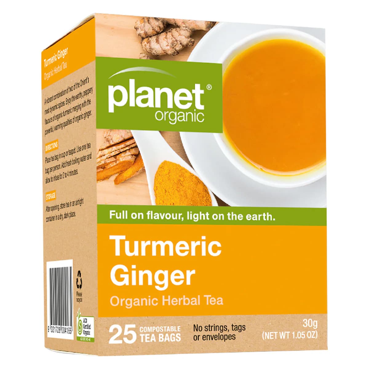 Thumbnail Planet Organic Turmeric Ginger 25 Tea Bags