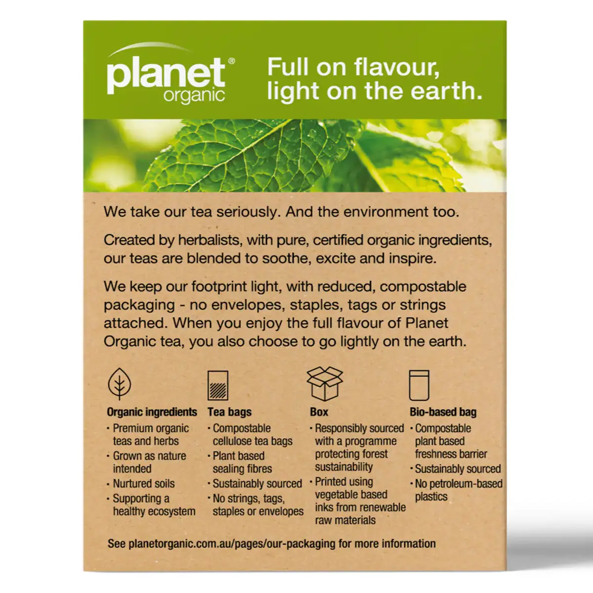 Thumbnail Planet Organic Peppermint Tea 25 Tea Bags