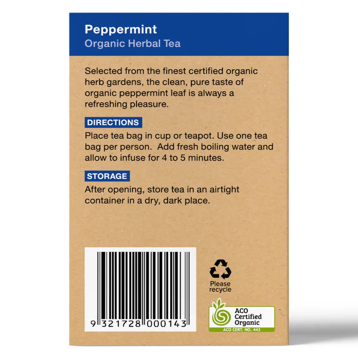 Thumbnail Planet Organic Peppermint Tea 25 Tea Bags