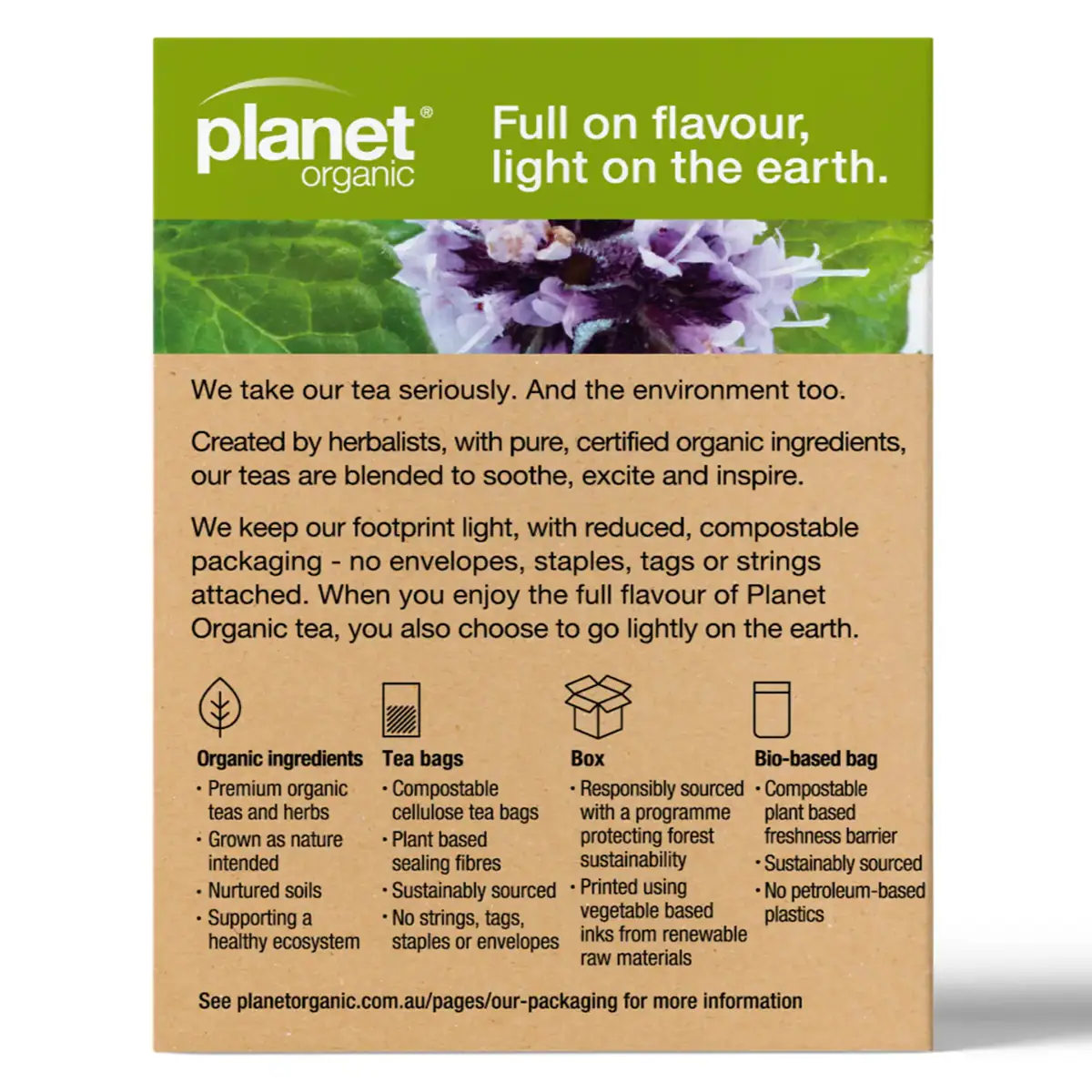 Thumbnail Planet Organic Digest Tea 25 Tea Bags
