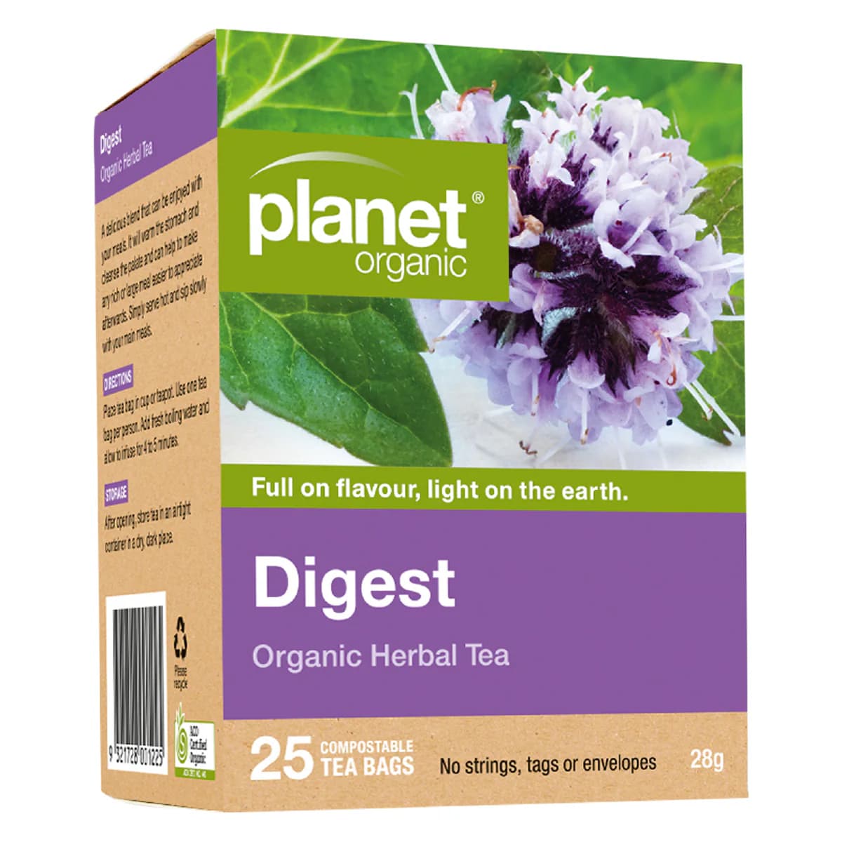 Thumbnail Planet Organic Digest Tea 25 Tea Bags