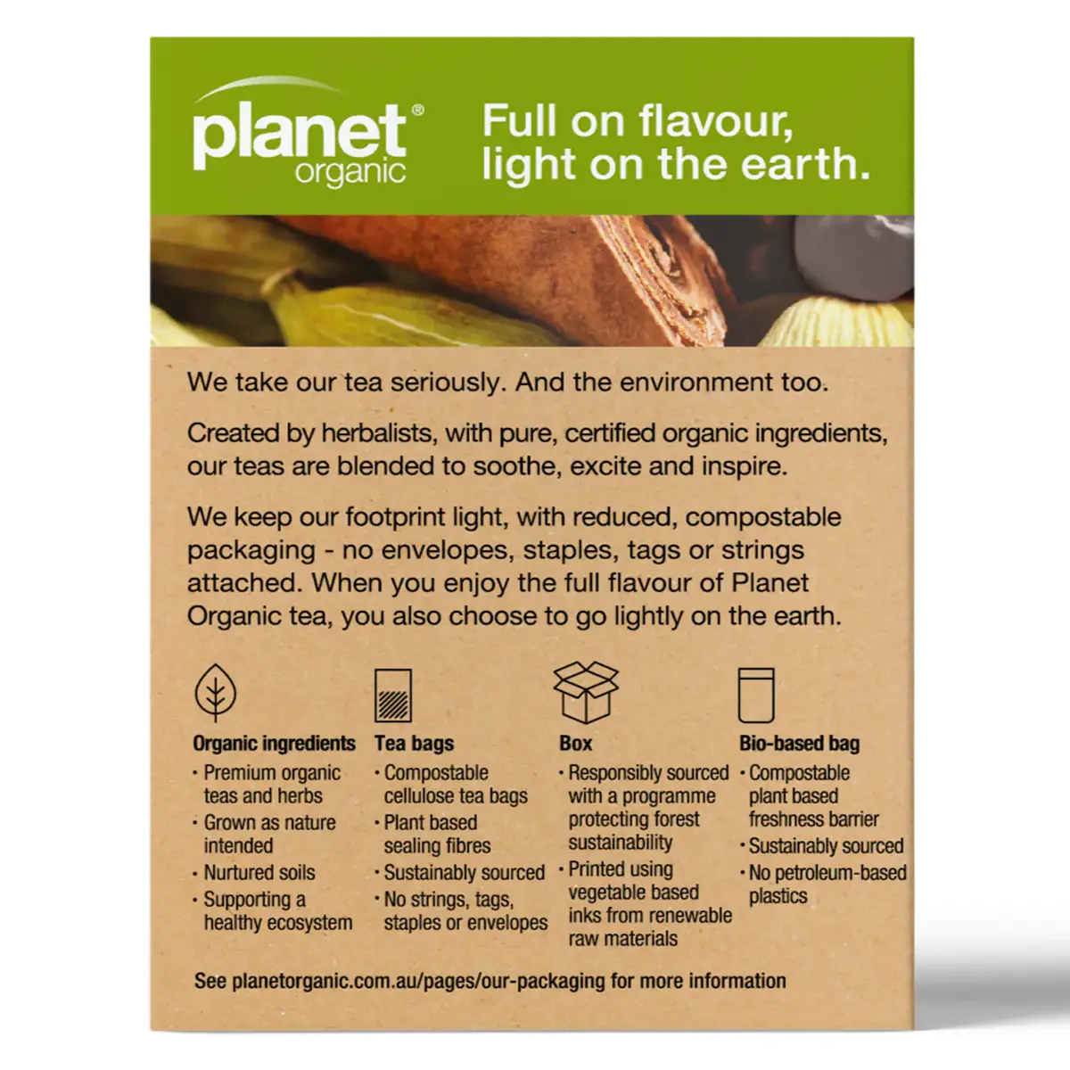 Thumbnail Planet Organic Chai Spice 25 Tea Bags