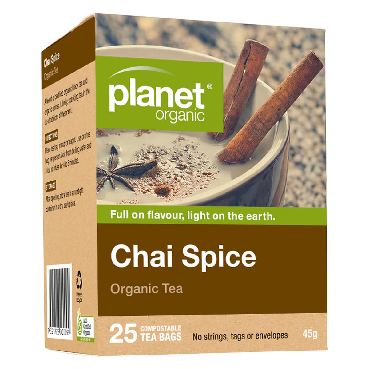 Thumbnail Planet Organic Chai Spice 25 Tea Bags