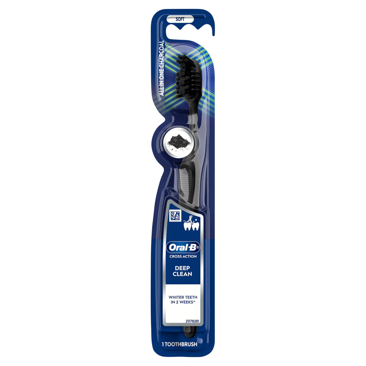 Thumbnail Oral B Cross Action Charcoal Toothbrush 1 Pack