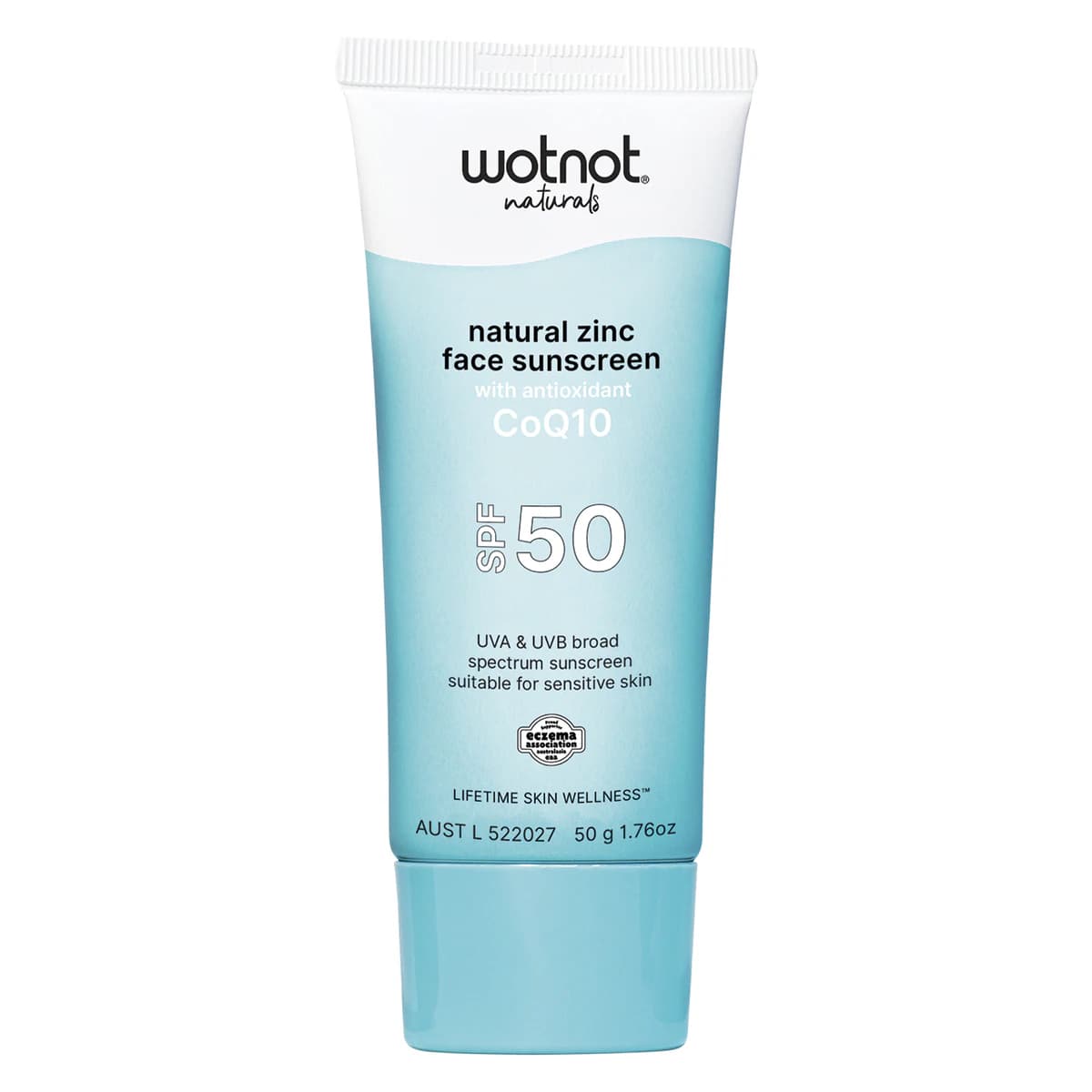 Thumbnail Wotnot Natural Zinc Face Sunscreen SPF50 with CoQ10 - 50g