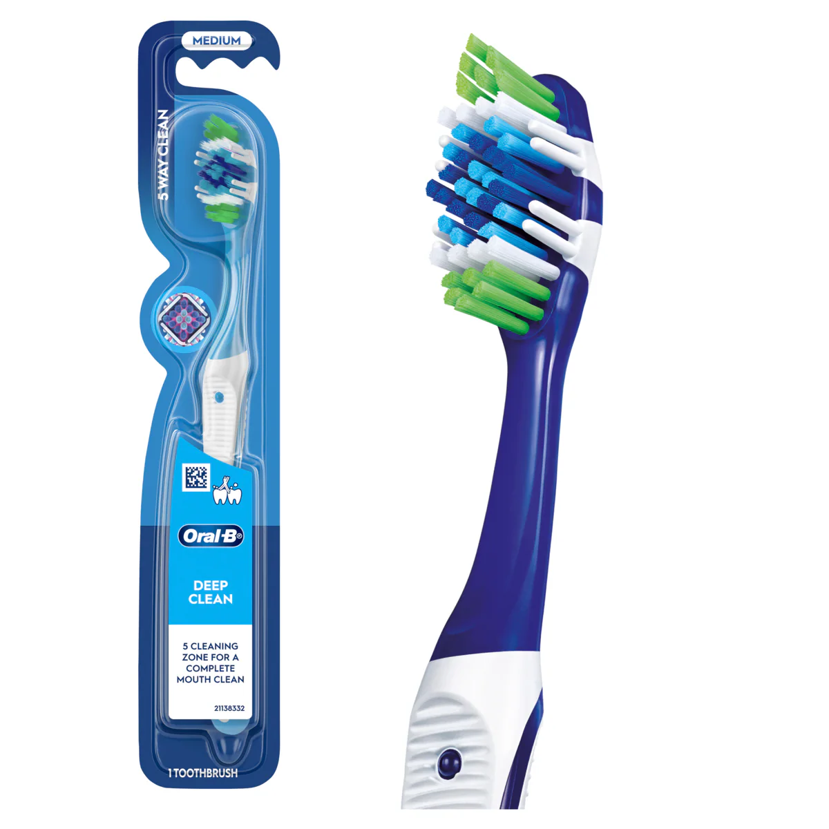 Thumbnail Oral B Complete 5 Way Clean Toothbrush Medium 1 Pack