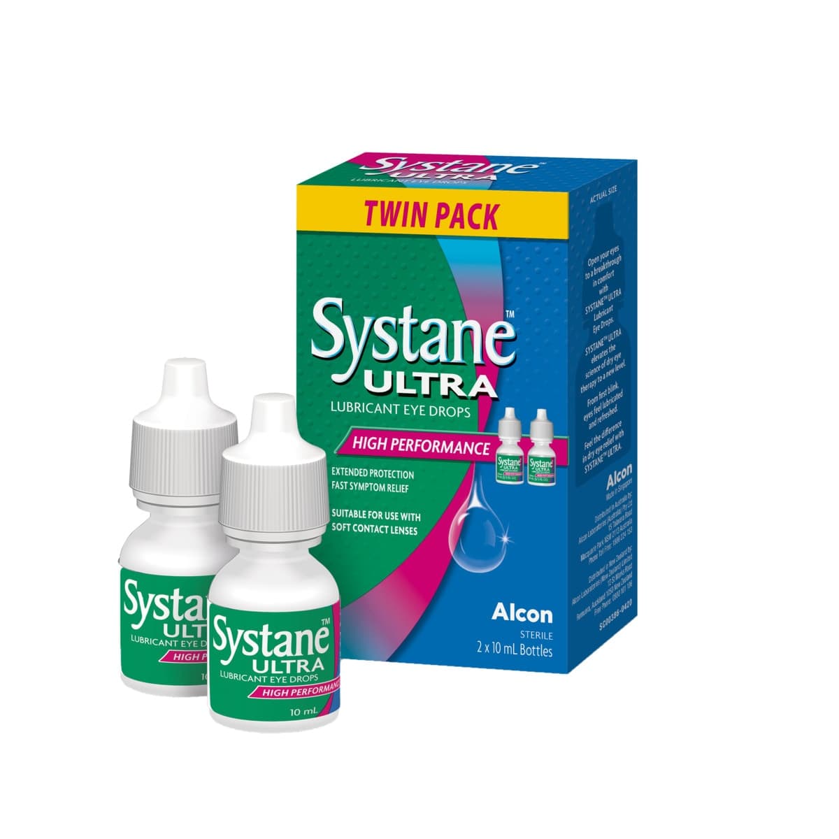 Thumbnail Systane Ultra Lubricant Eye Drops 2 x10ml