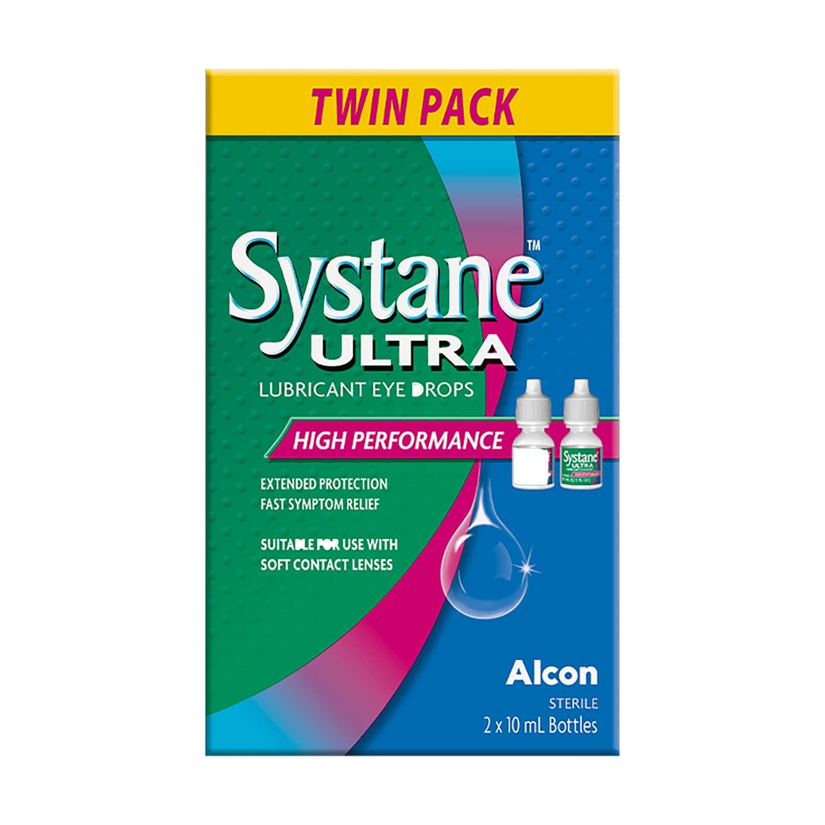 Thumbnail Systane Ultra Lubricant Eye Drops 2 x10ml
