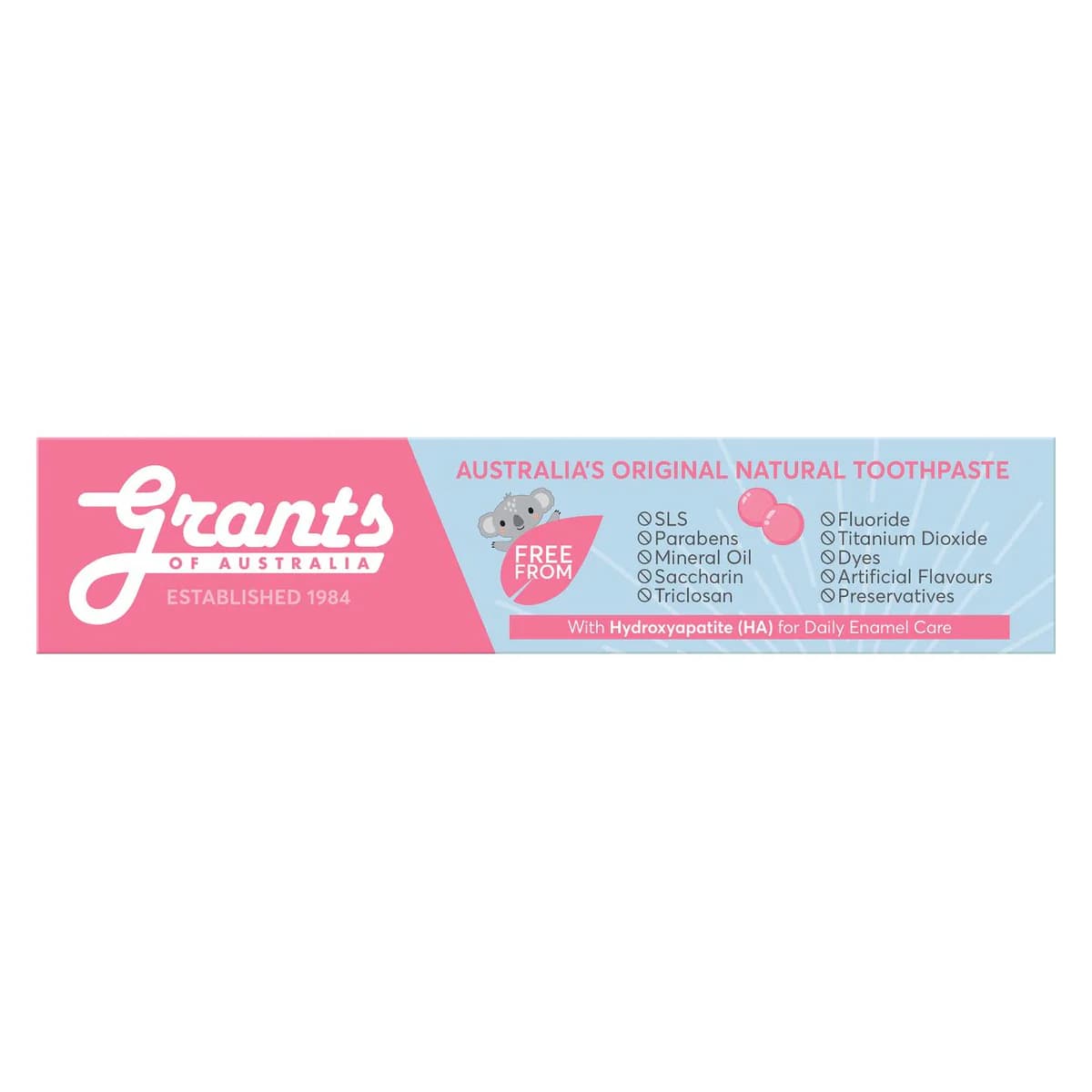 Thumbnail Grants Bubblegum Bliss +HA Natural Kids Toothpaste 75g