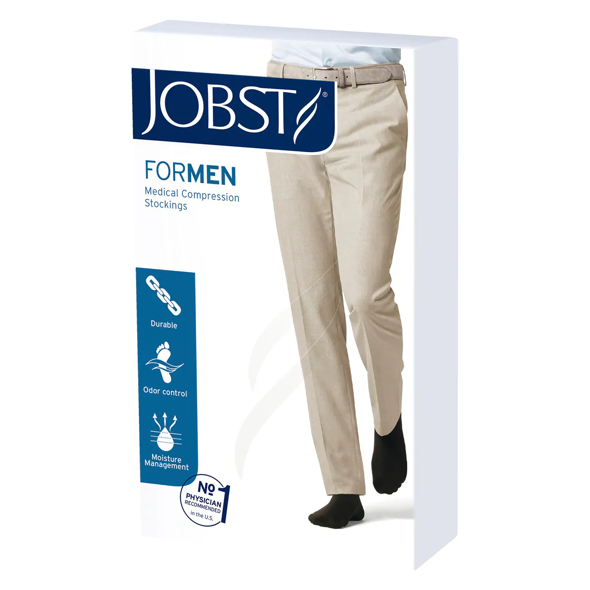 Thumbnail Jobst for Men Casual Compression Socks 15-20 mmHg Black M