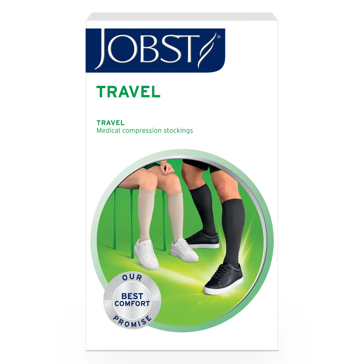 Thumbnail Jobst Travel Socks Unisex Size 3 Black 1 Pair