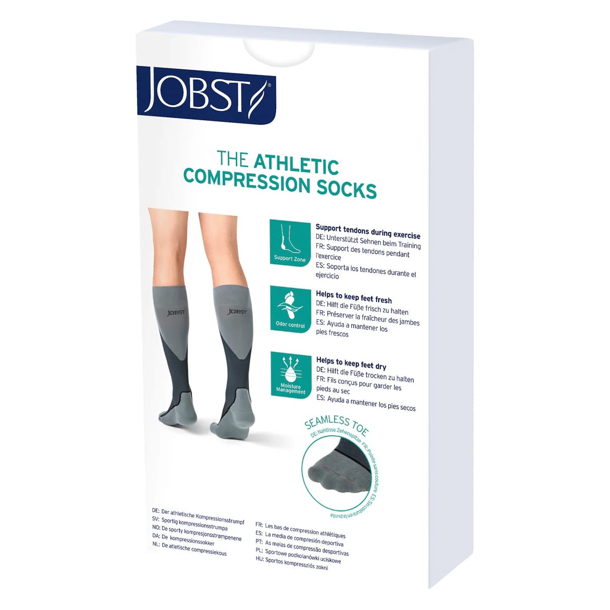 Thumbnail Jobst Sport Compression Socks Unisex 15-20 mmHg Pink M