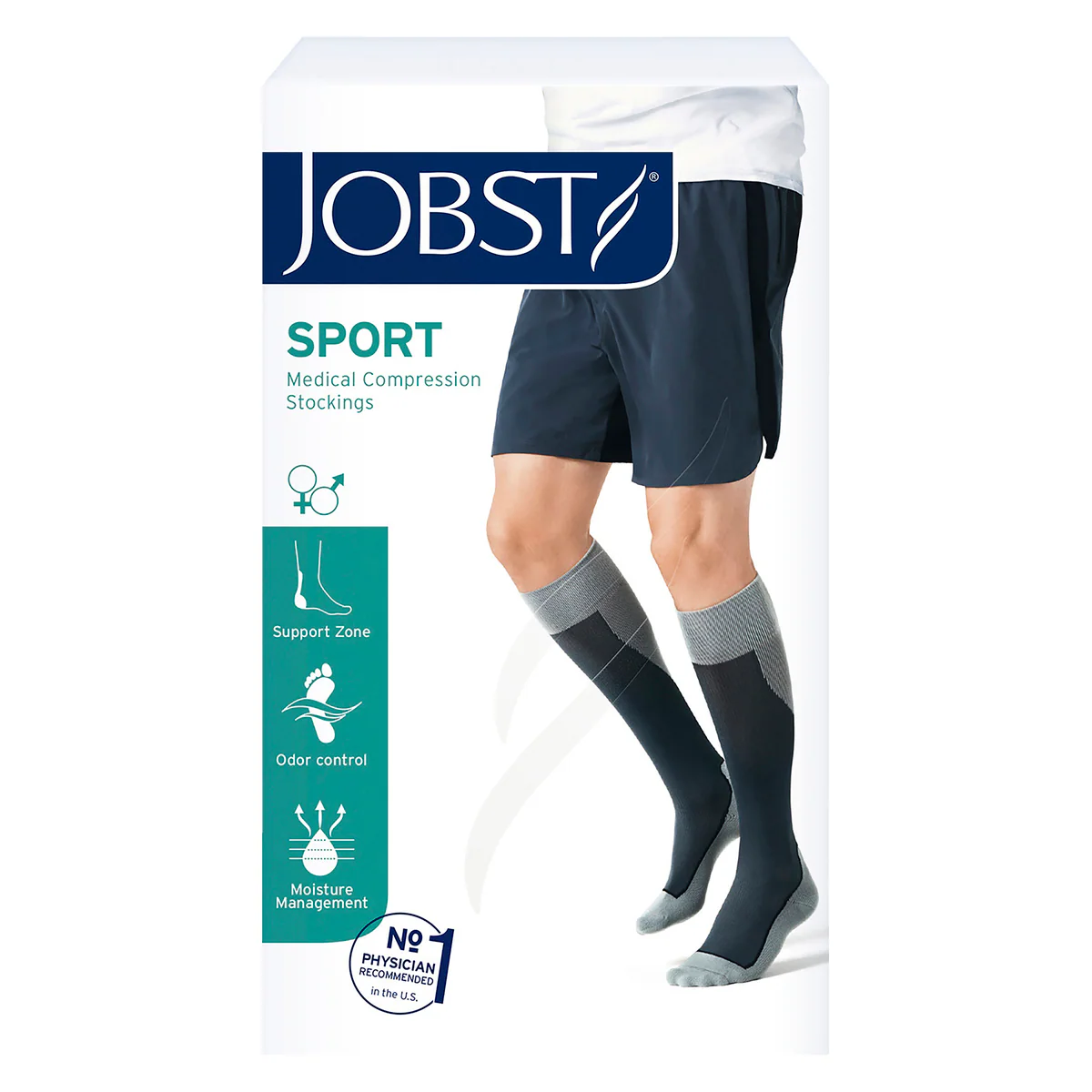 Thumbnail Jobst Sport Compression Socks Unisex 15-20 mmHg Pink L