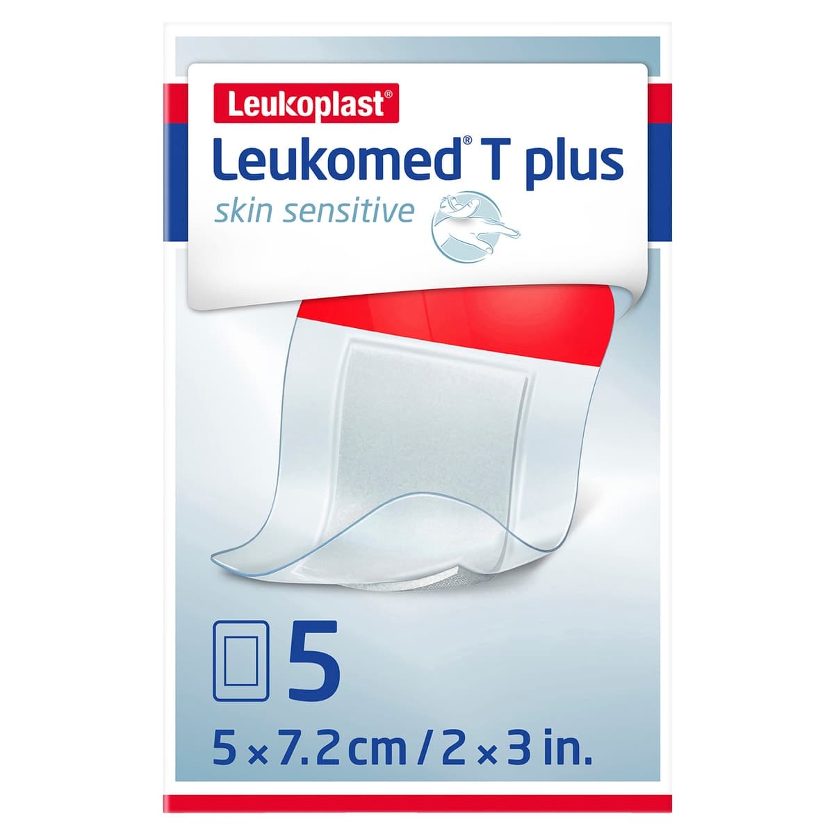 Thumbnail Leukoplast Leukomed T Plus Skin Sensitive Dressing 5cm x 7.2cm 5 Pack