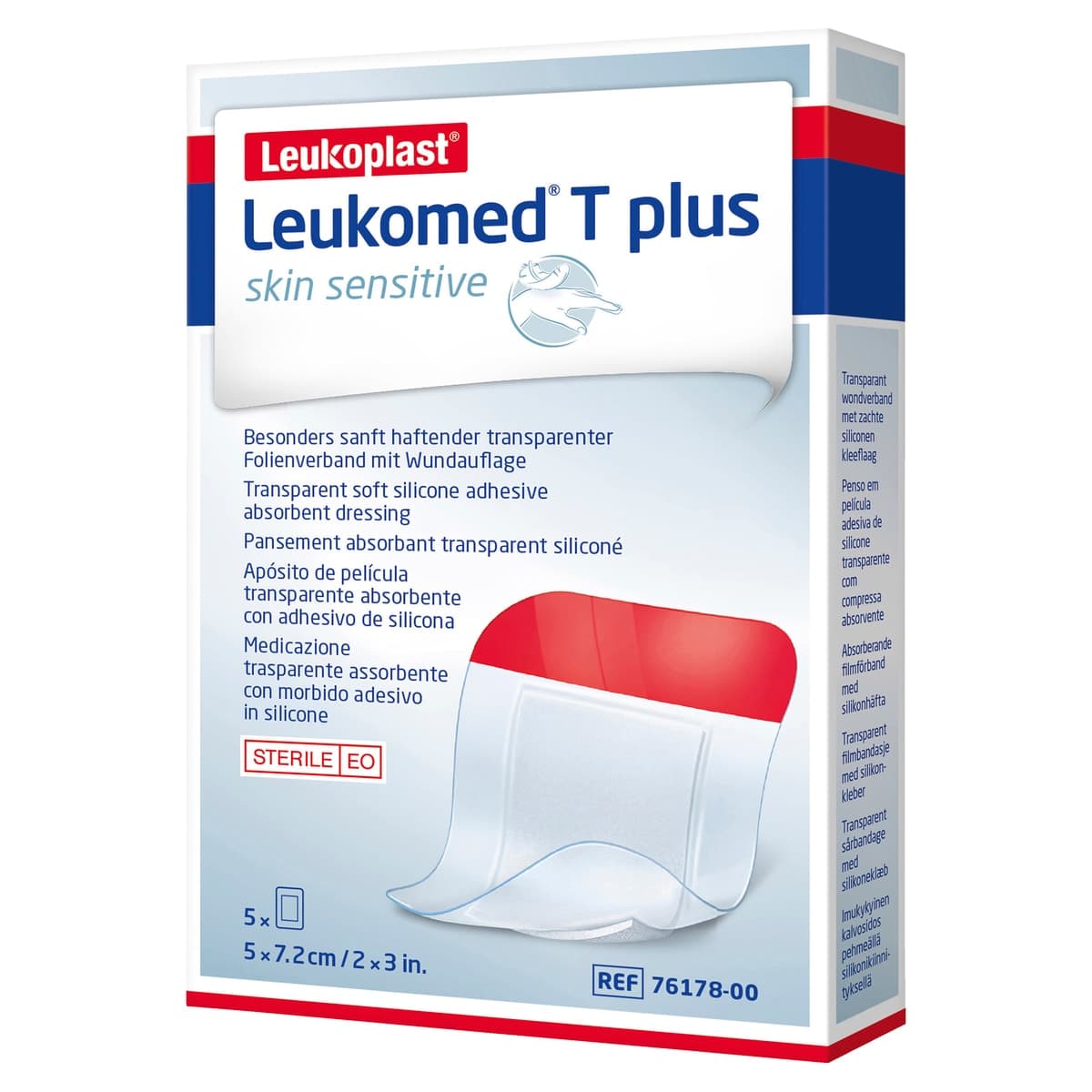 Thumbnail Leukoplast Leukomed T Plus Skin Sensitive Dressing 5cm x 7.2cm 5 Pack