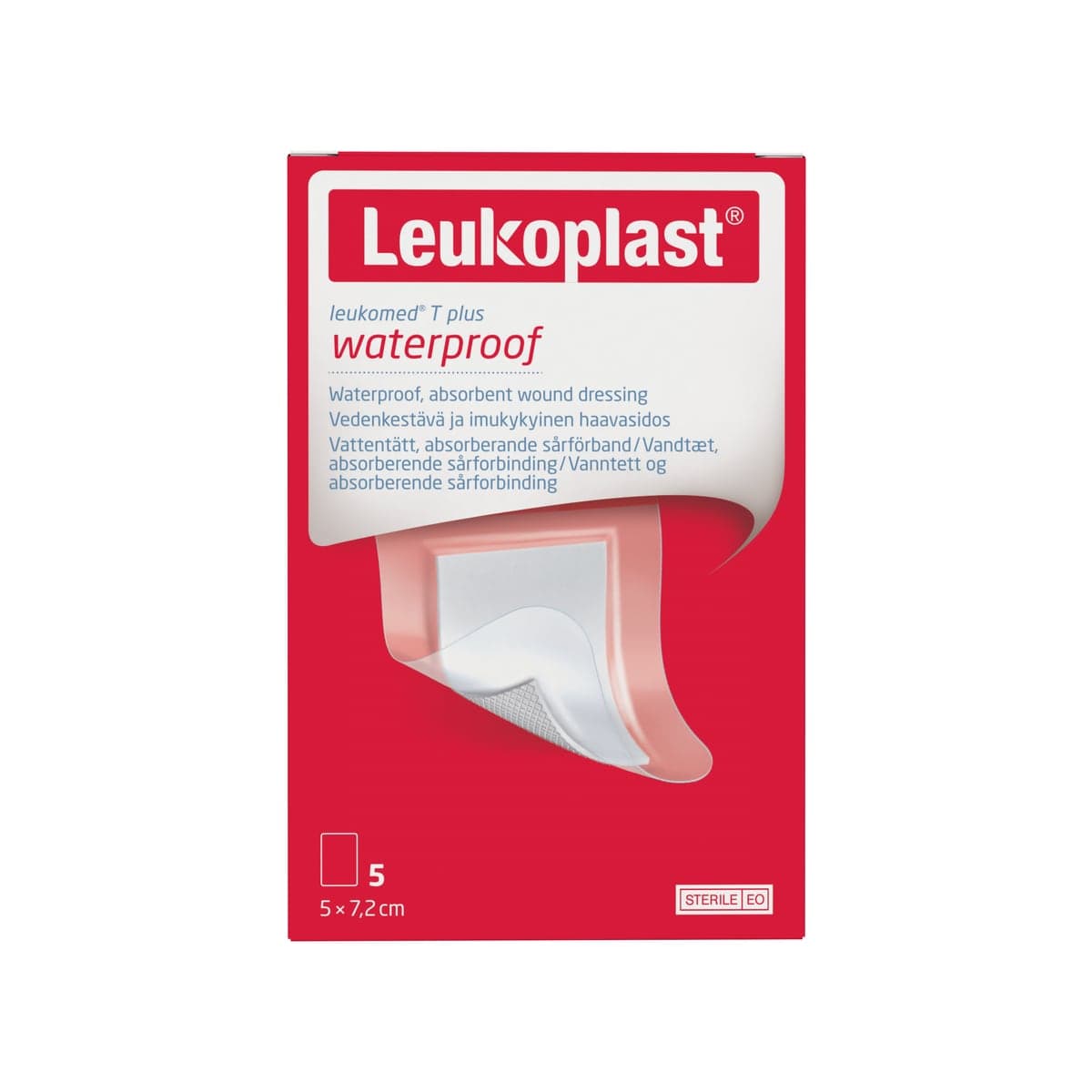 Thumbnail Leukoplast Leukomed T Plus Waterproof Dressing 5cm X 7.2cm 5 Pack