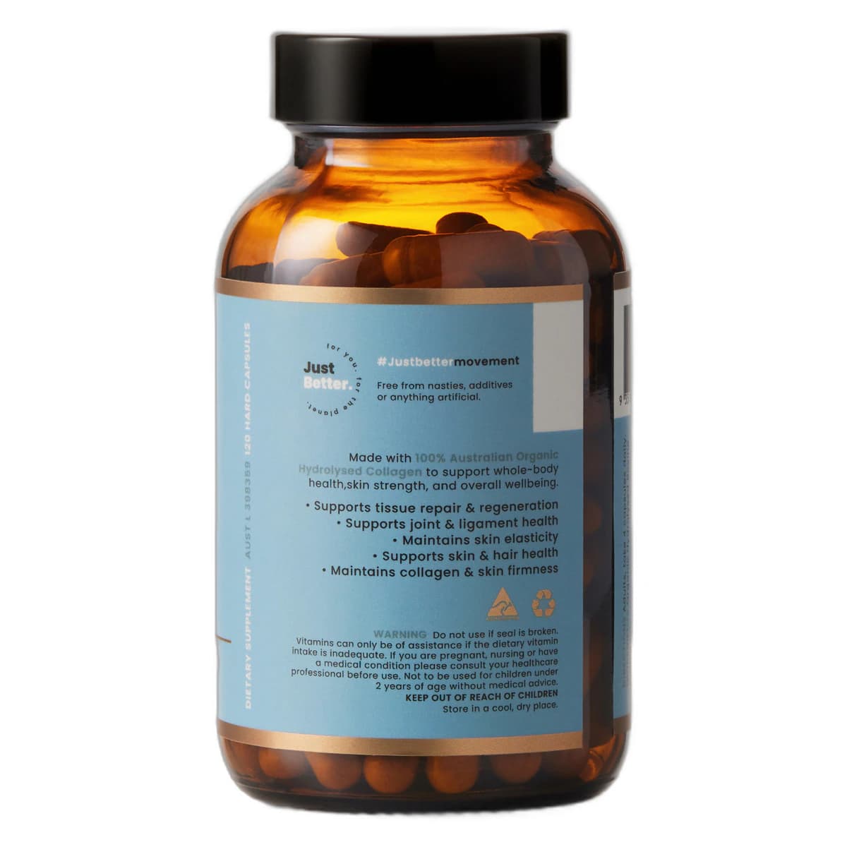 Thumbnail Organic Collagen Australia Organic Hydrolysed Collagen 120 Capsules