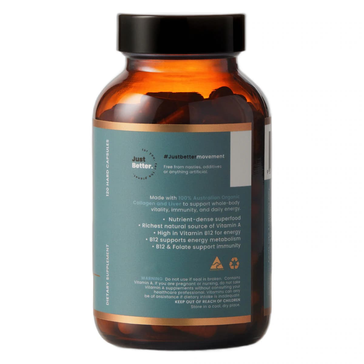 Thumbnail Organic Collagen Australia Organic Collagen & Liver 120 Capsules