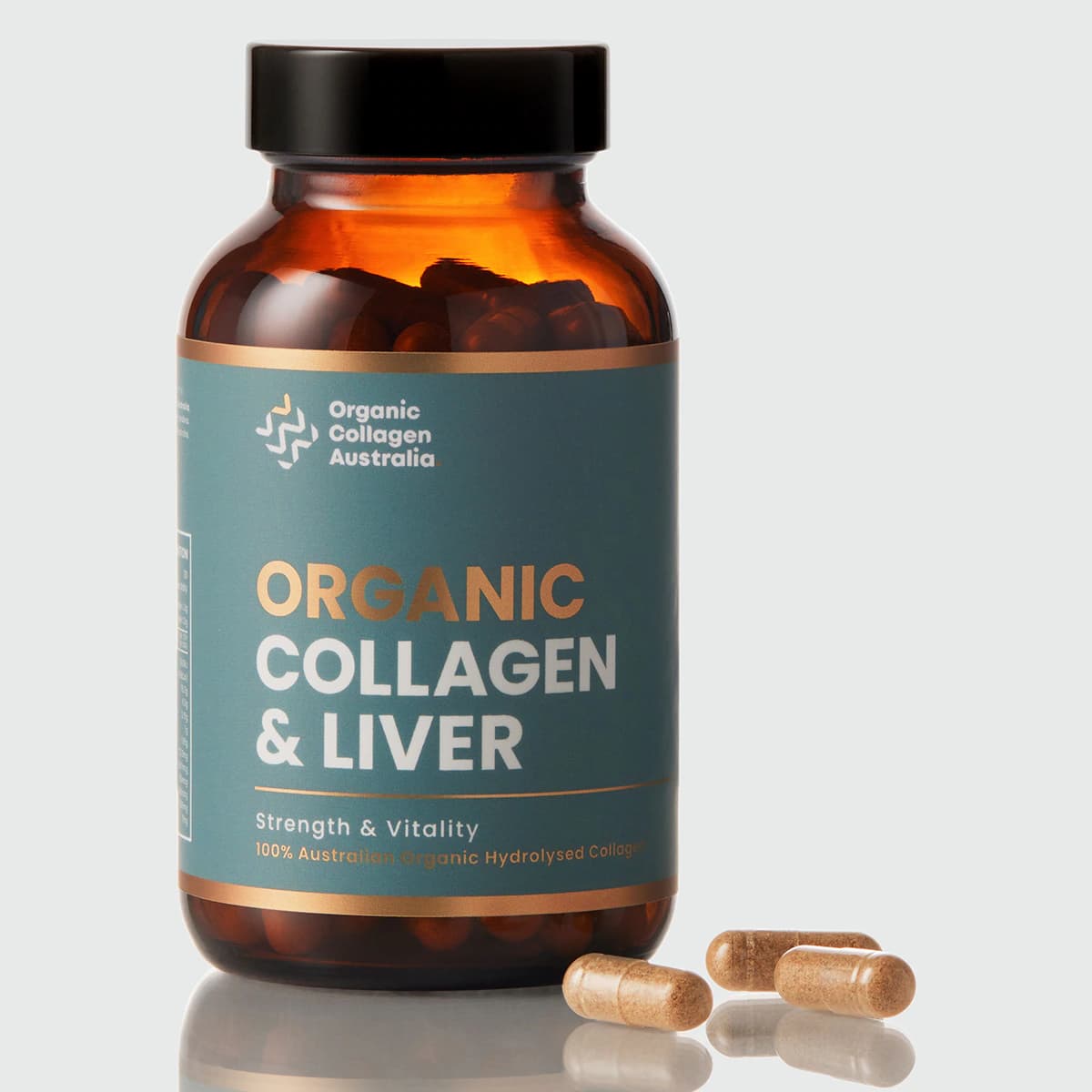 Thumbnail Organic Collagen Australia Organic Collagen & Liver 120 Capsules