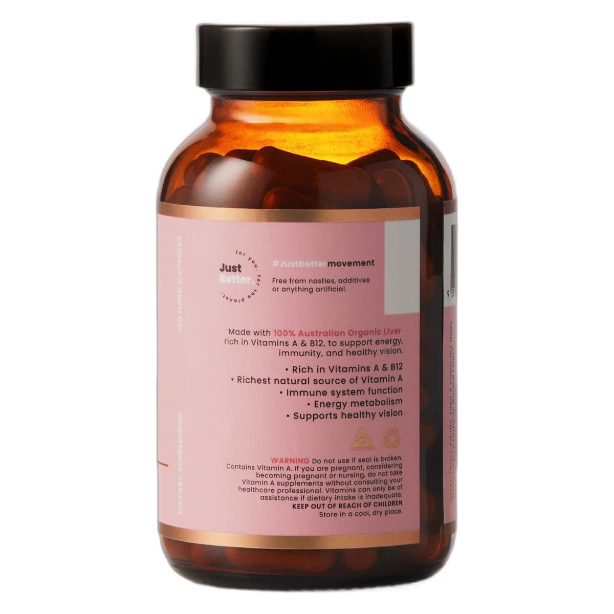 Thumbnail Organic Collagen Australia Organic Liver 120 Capsules