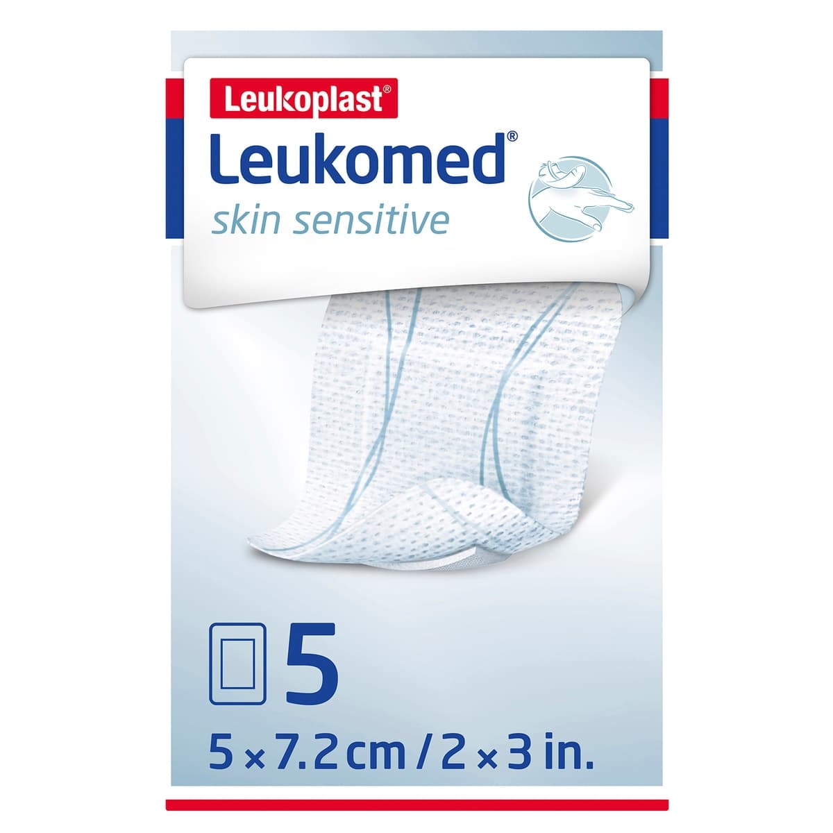 Thumbnail Leukoplast Leukomed Skin Sensitive Sterile 5cm X 7.2cm 5 Pack