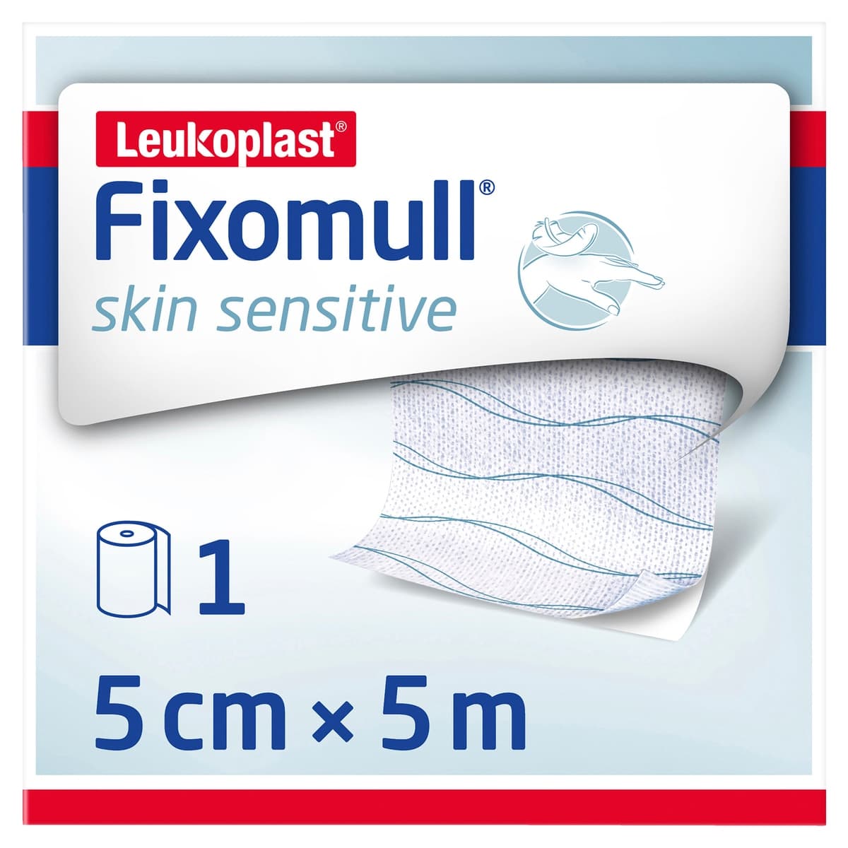 Thumbnail Fixomull Skin Sensitive Silicone Adhesive 5cm x 5m 1 Roll