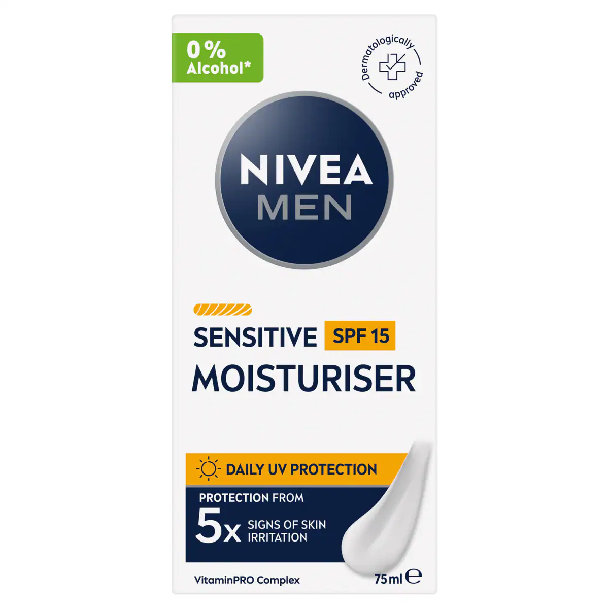 Thumbnail Nivea Men Sensitive Face Moisturiser SPF15 75ml
