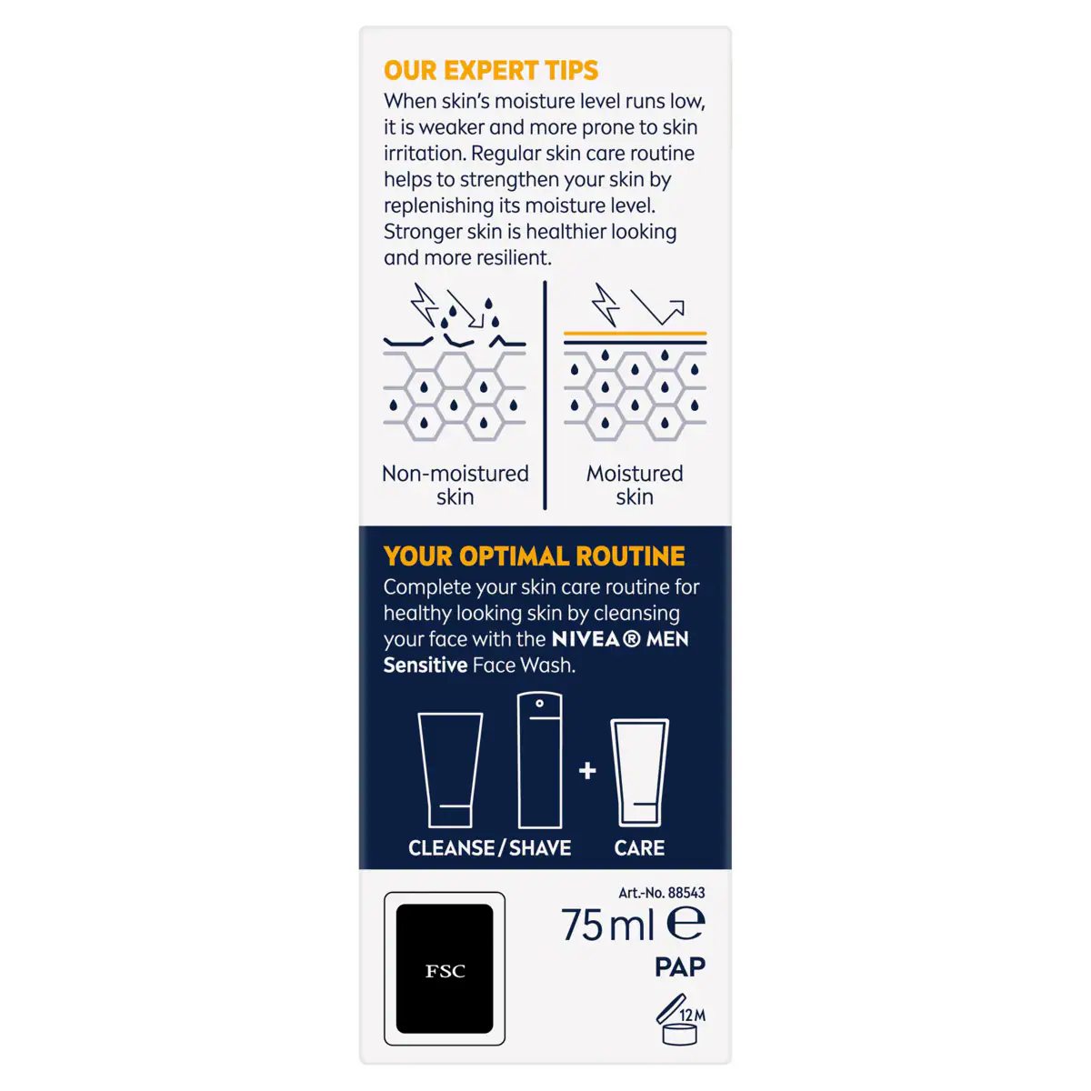 Thumbnail Nivea Men Sensitive Face Moisturiser SPF15 75ml