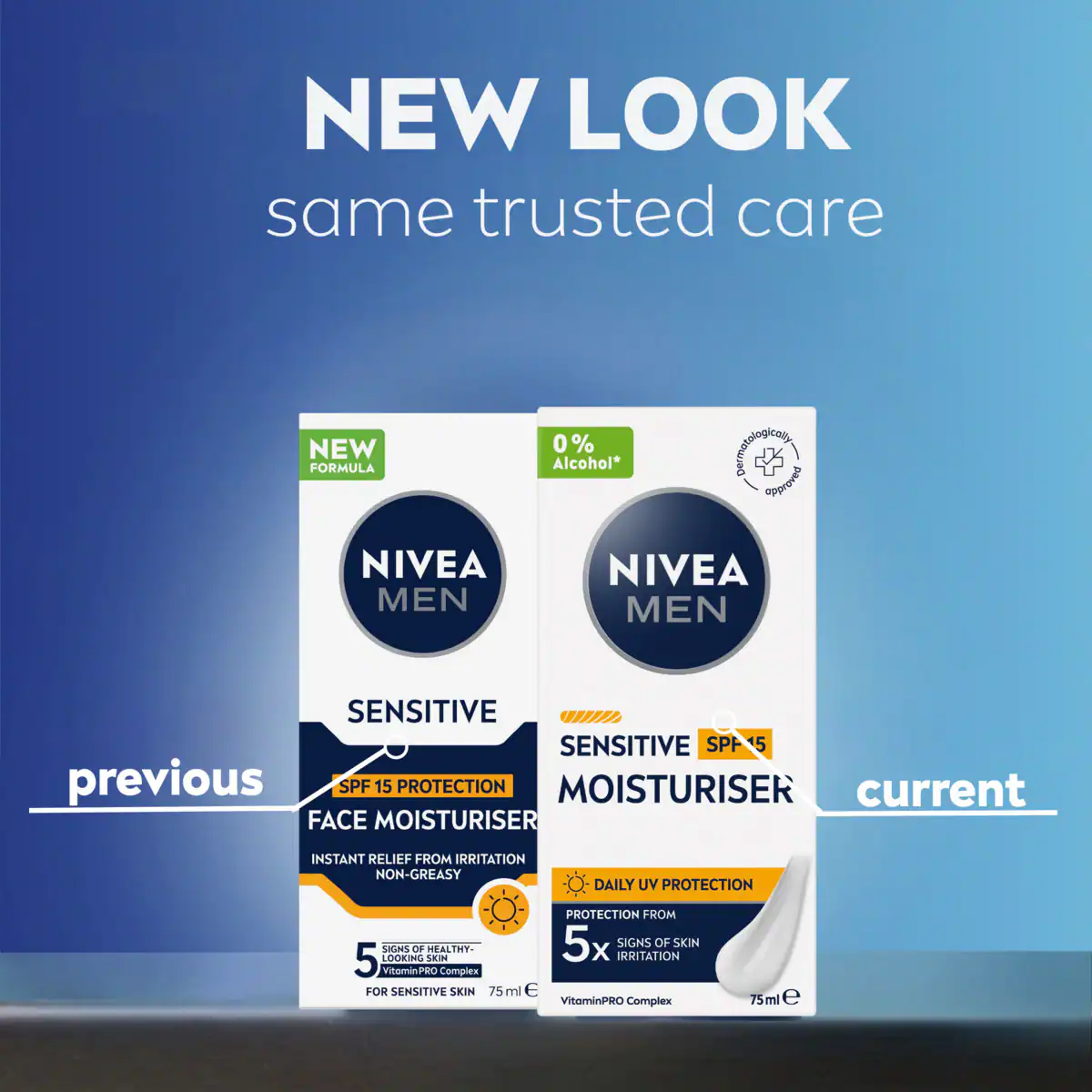 Thumbnail Nivea Men Sensitive Face Moisturiser SPF15 75ml