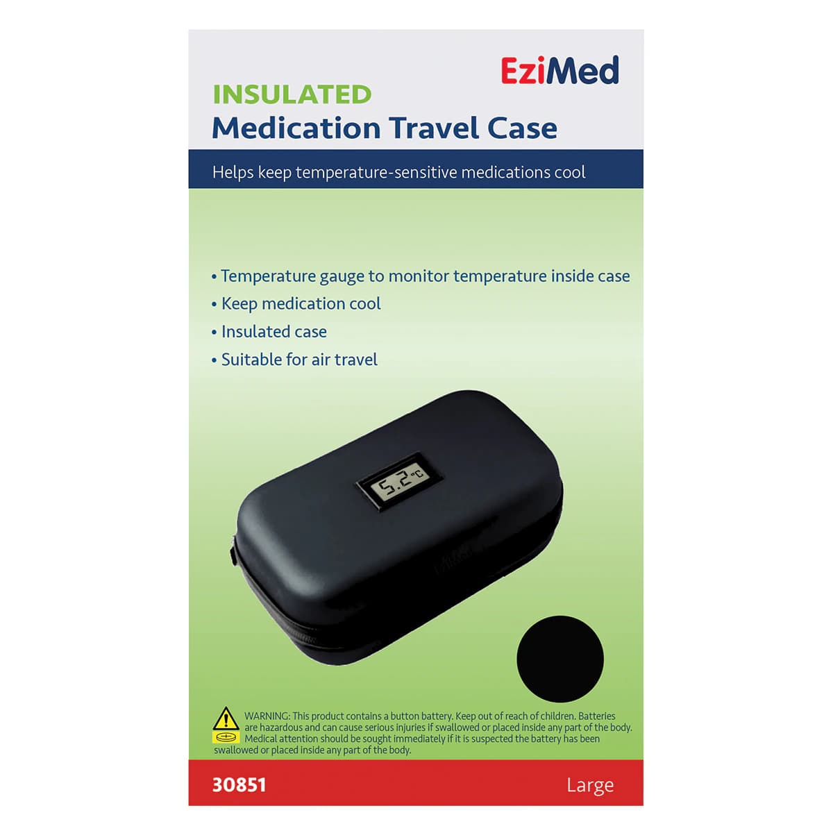 Thumbnail Ezimed Insulated Medication Travel Case Large