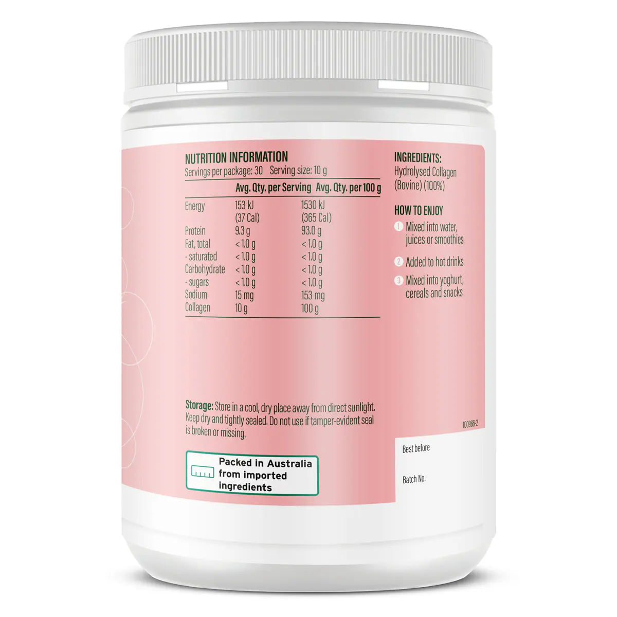 Thumbnail Life Botanics Pure Collagen Peptides Powder 300g