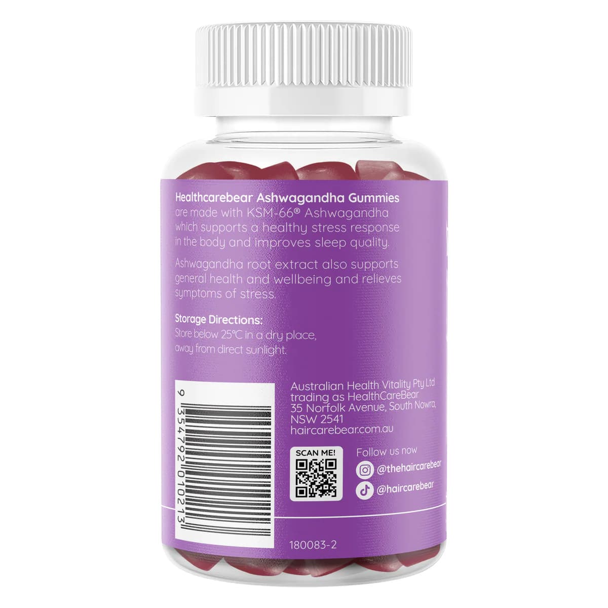 Thumbnail Healthcarebear Ashwagandha Gummies 50 Pack