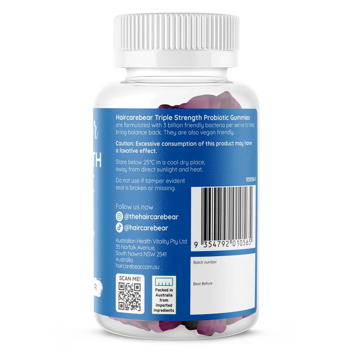 Thumbnail Haircarebear Triple Strength Probiotic Gummies 125g