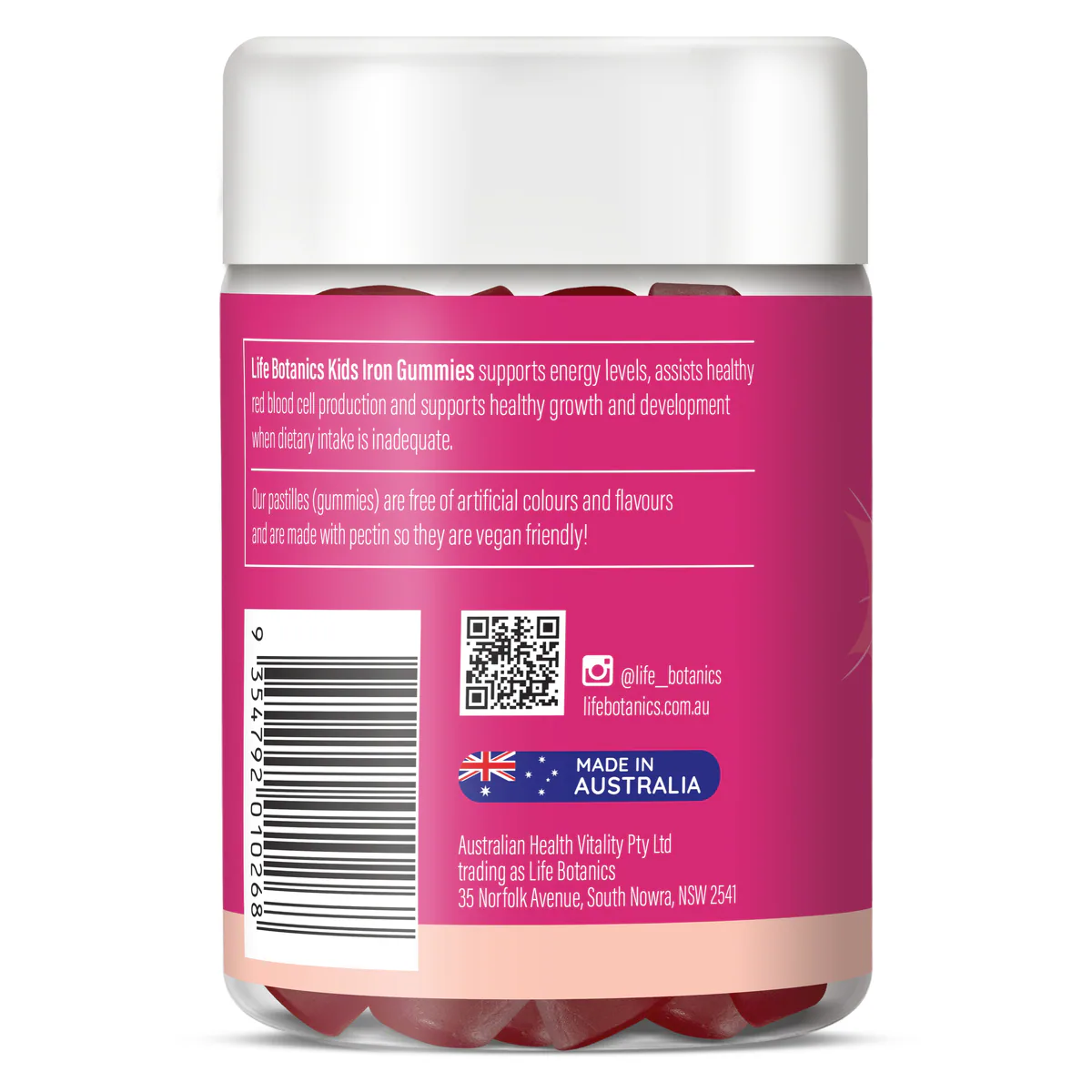 Thumbnail Life Botanics Kids Iron Gummies 90 Pack