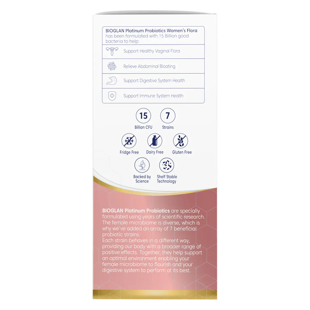 Thumbnail Bioglan Platinum Probiotics Women's Flora 50 Hard Capsules