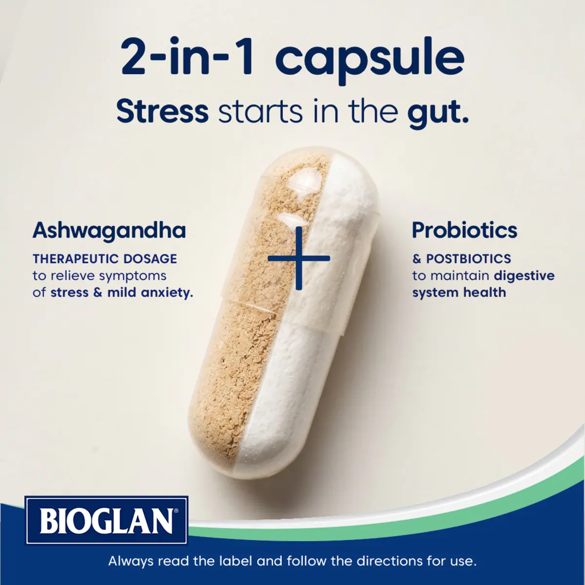 Thumbnail Bioglan Platinum Probiotics + Ashwagandha 50 Capsules