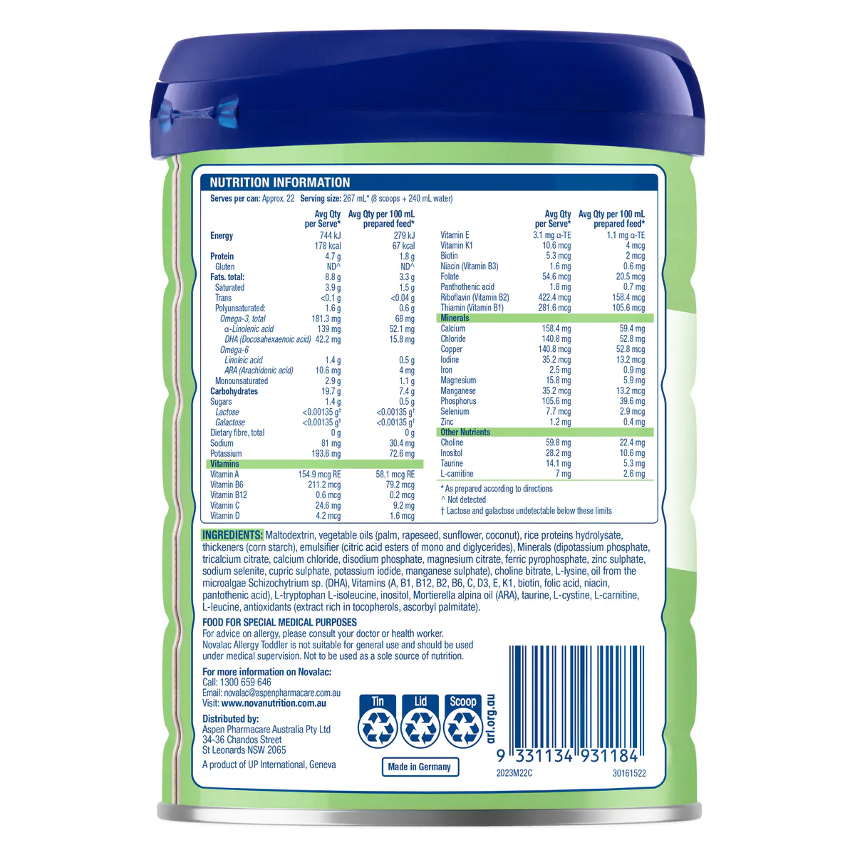 Thumbnail Novalac Allergy Toddler Formula 800g