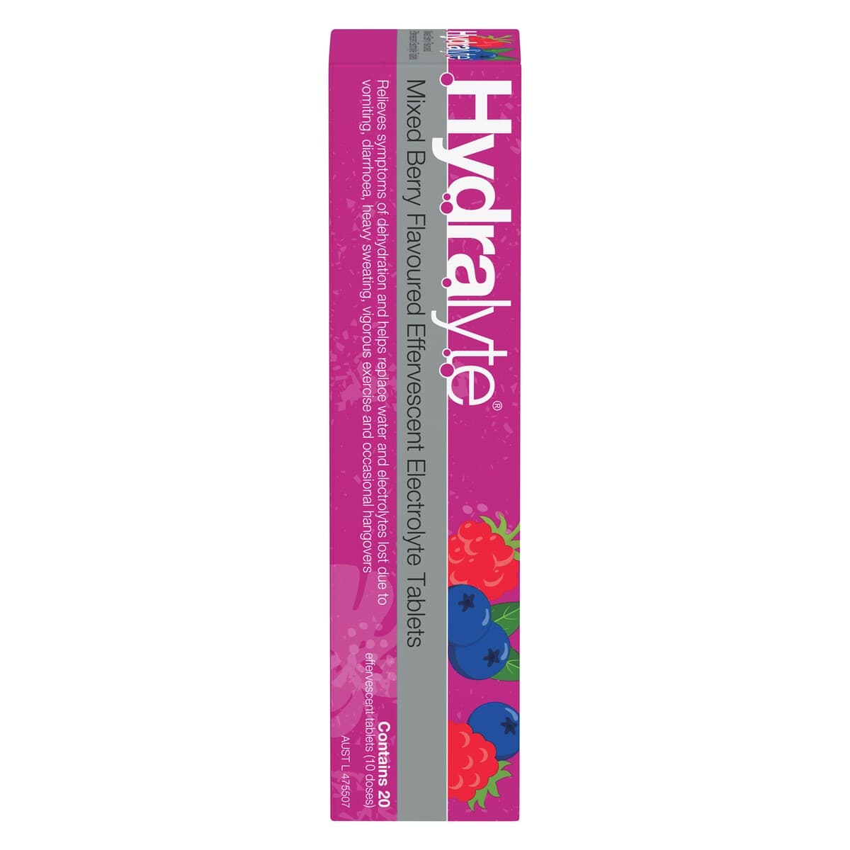Thumbnail Hydralyte Effervescent Electrolyte Tablets Mixed Berry 20 Pack