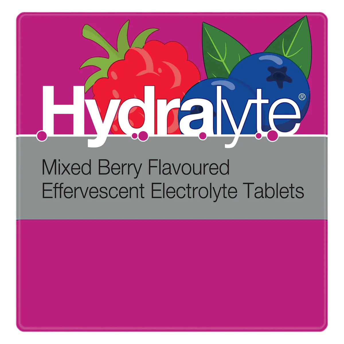 Thumbnail Hydralyte Effervescent Electrolyte Tablets Mixed Berry 20 Pack