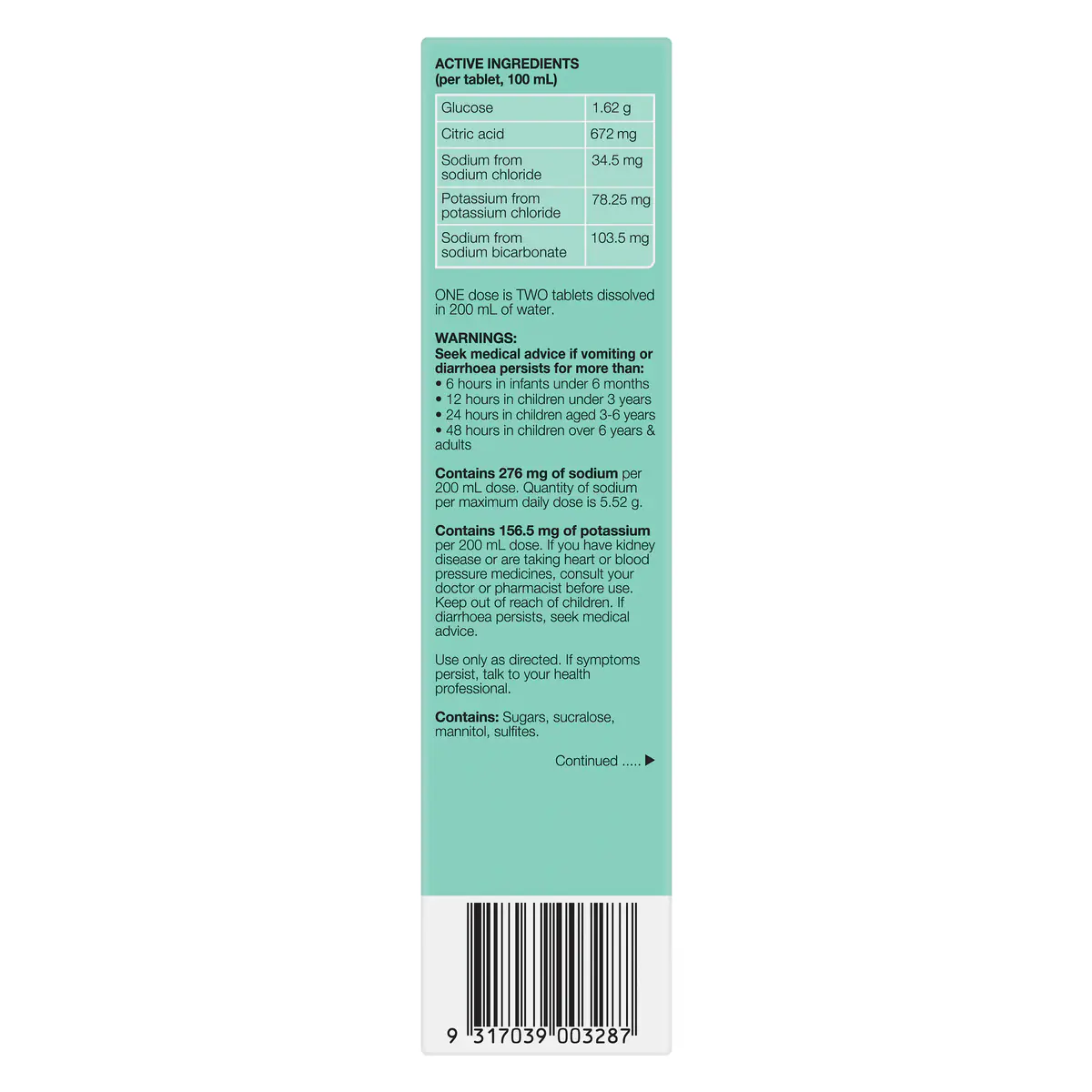 Thumbnail Hydralyte Effervescent Electrolyte Tablets Zesty Spirit 20 Pack