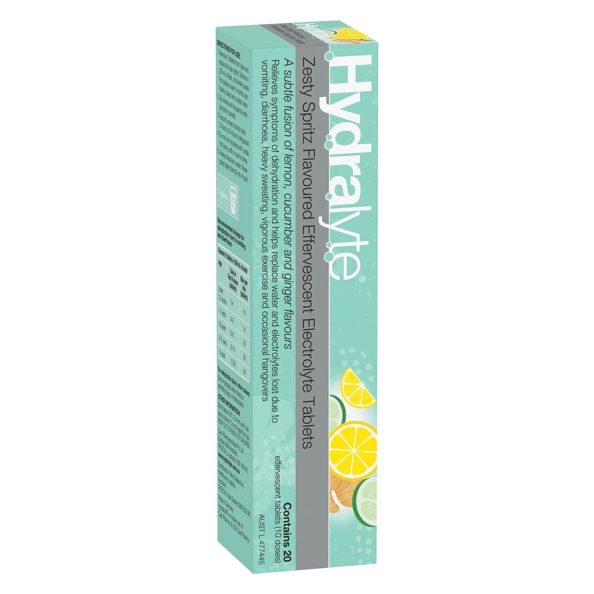Thumbnail Hydralyte Effervescent Electrolyte Tablets Zesty Spirit 20 Pack
