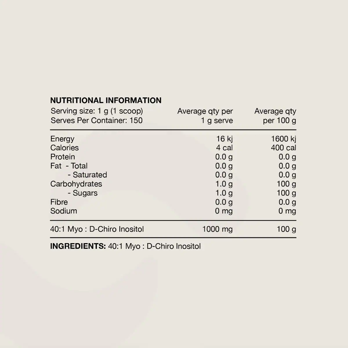 Thumbnail Switch Nutrition Myo D-Chiro Inositol Powder 150g