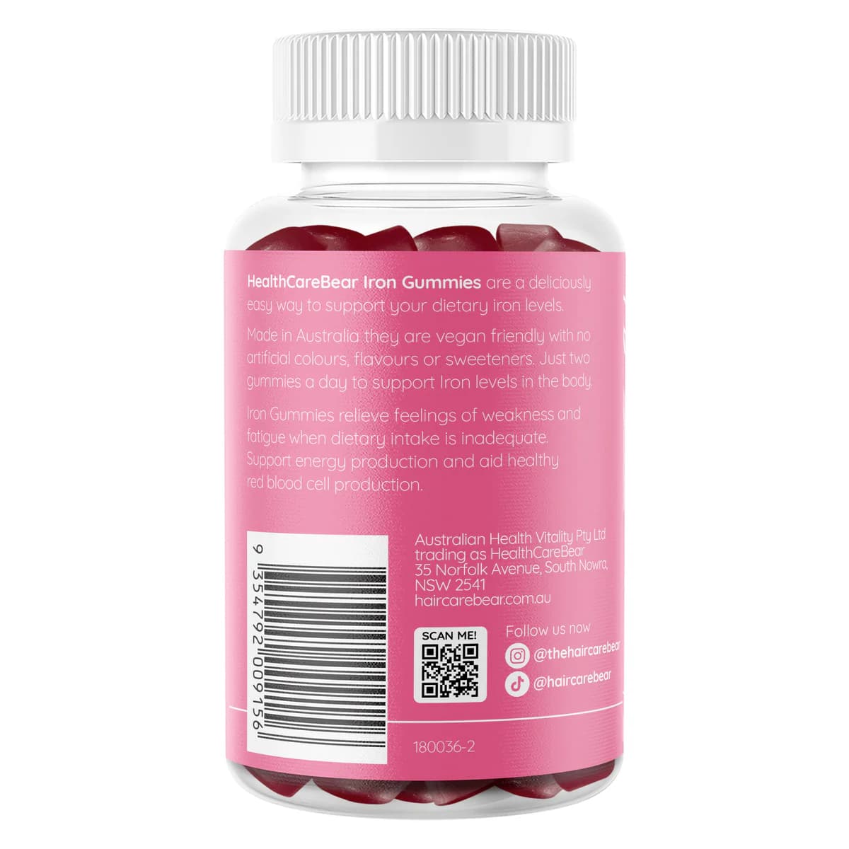 Thumbnail Healthcarebear Iron Gummies 60 Pack