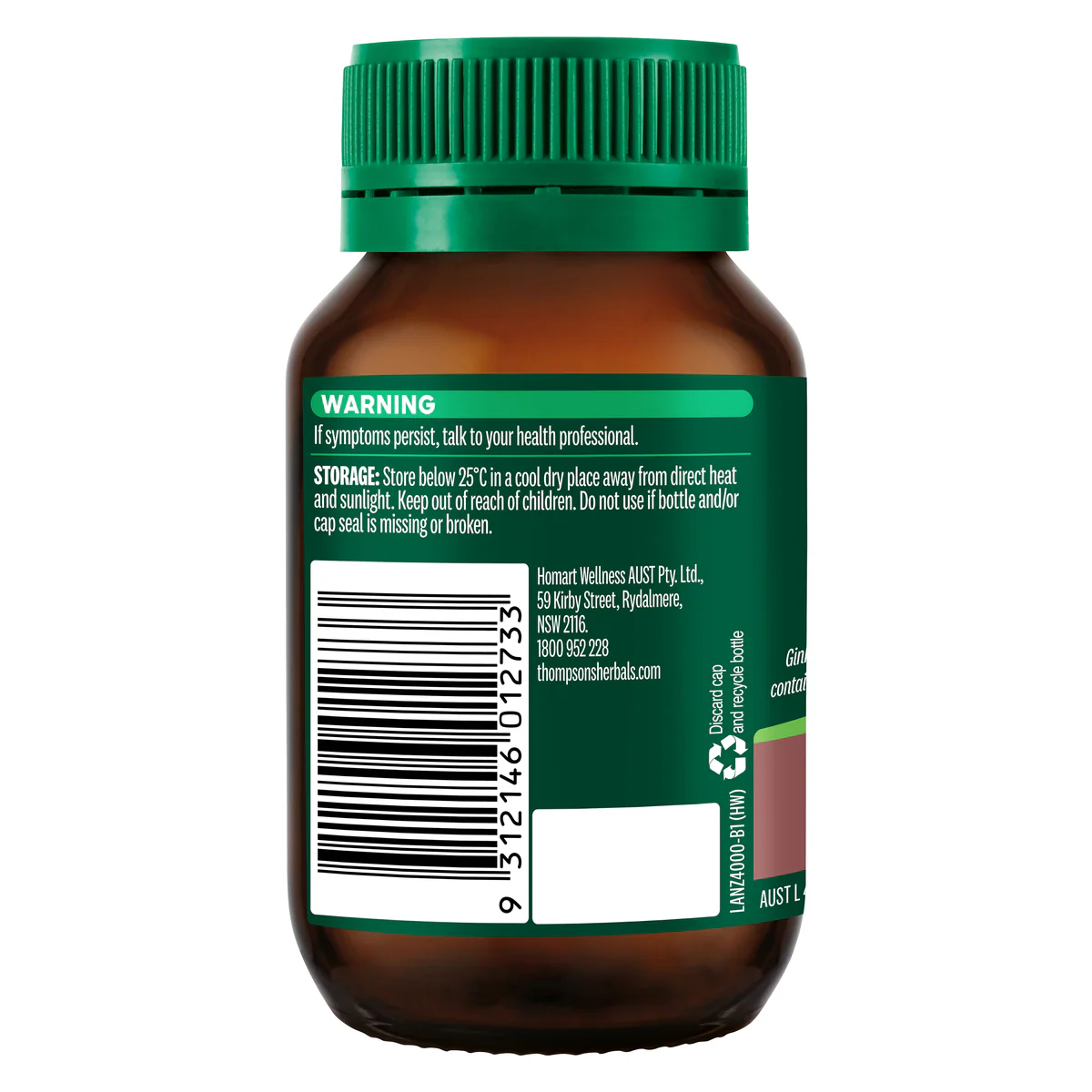 Thumbnail Thompson's One-A-Day Ginkgo 12500mg 60 Capsules