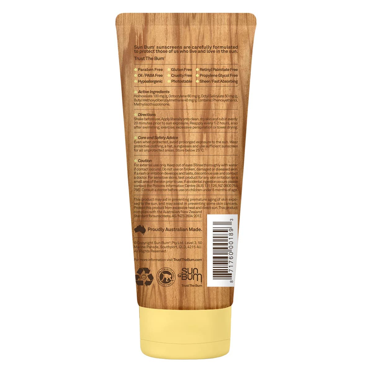 Thumbnail Sun Bum Moisturising Sunscreen Lotion Original SPF50 177ml