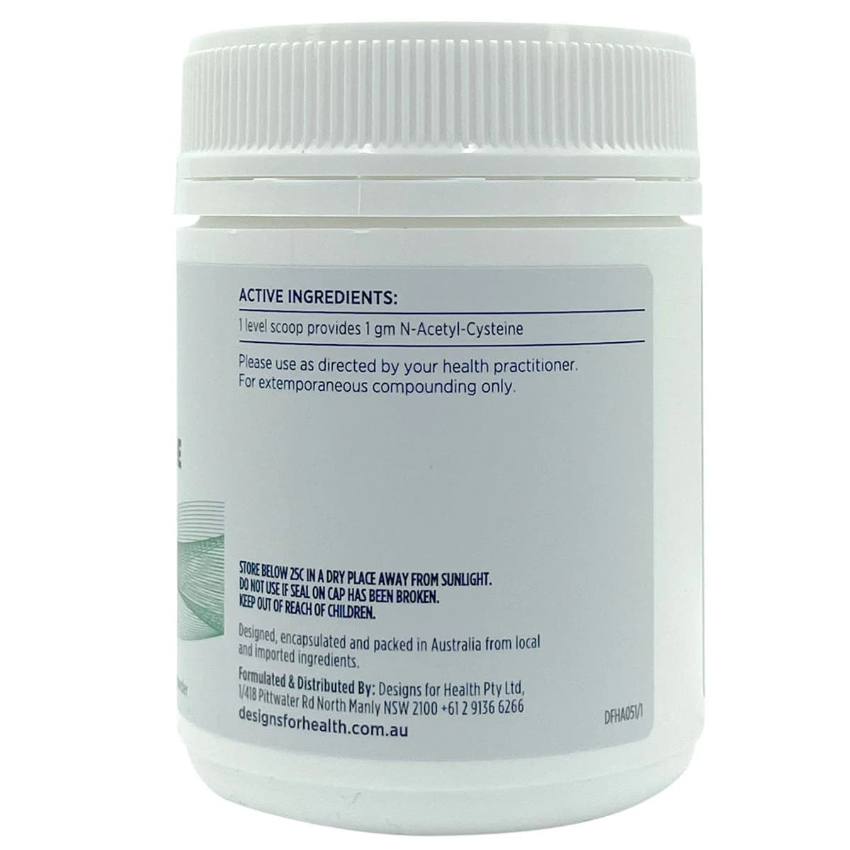 Thumbnail Designs for Health N-Acetyl-Cysteine Powder 100g