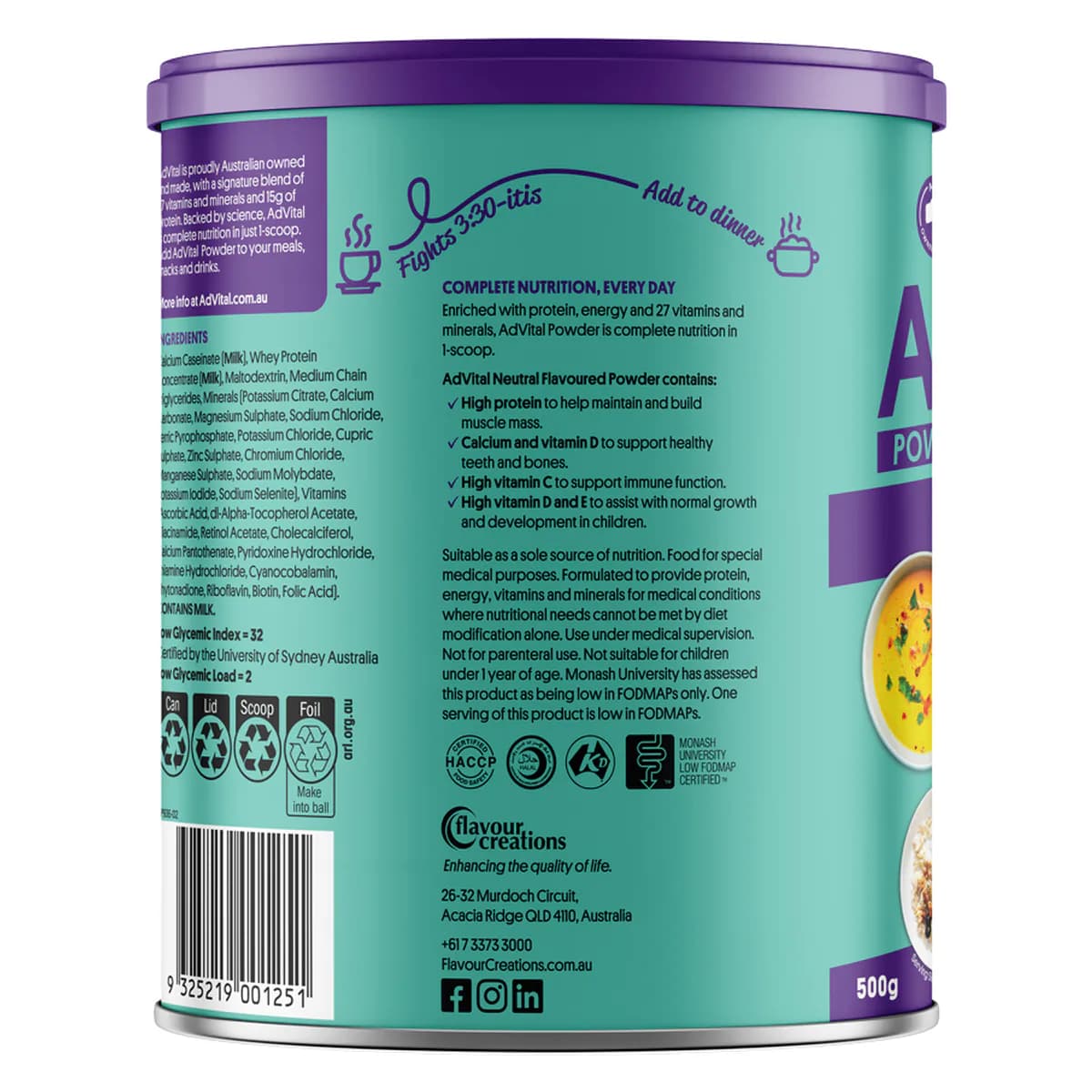 Thumbnail AdVital Nutritionally Complete Neutral Powder 500g