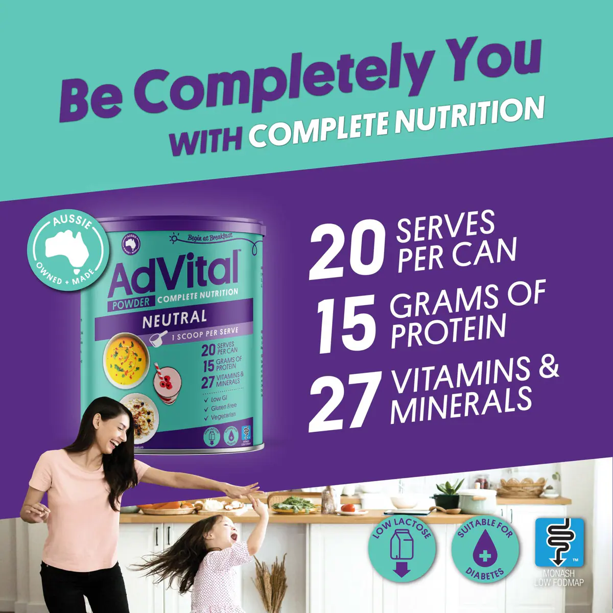 Thumbnail AdVital Nutritionally Complete Neutral Powder 500g