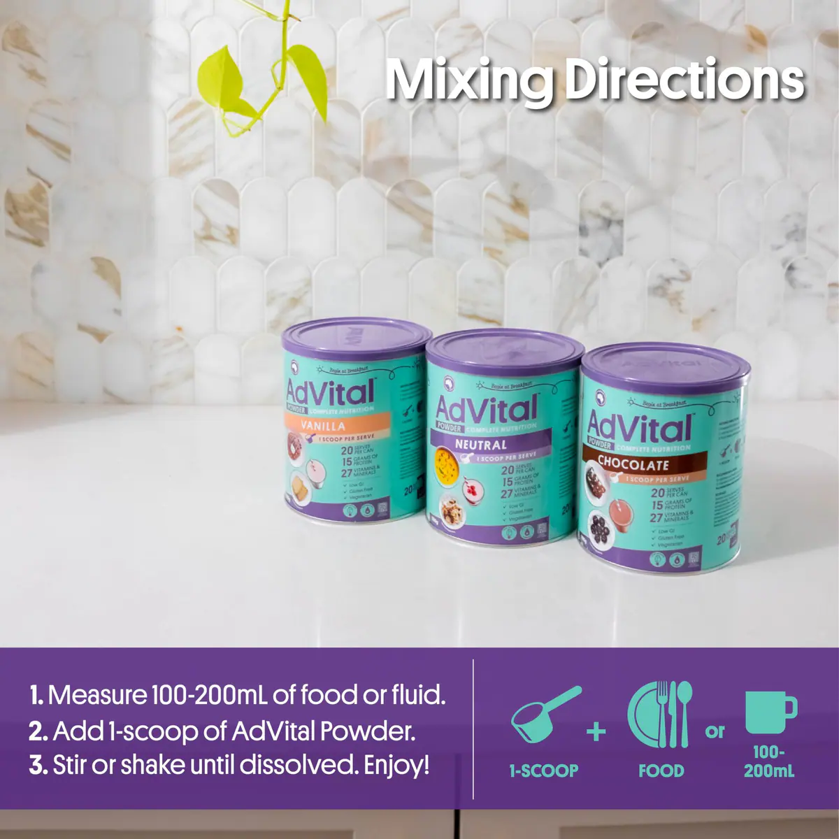 Thumbnail AdVital Nutritionally Complete Neutral Powder 500g
